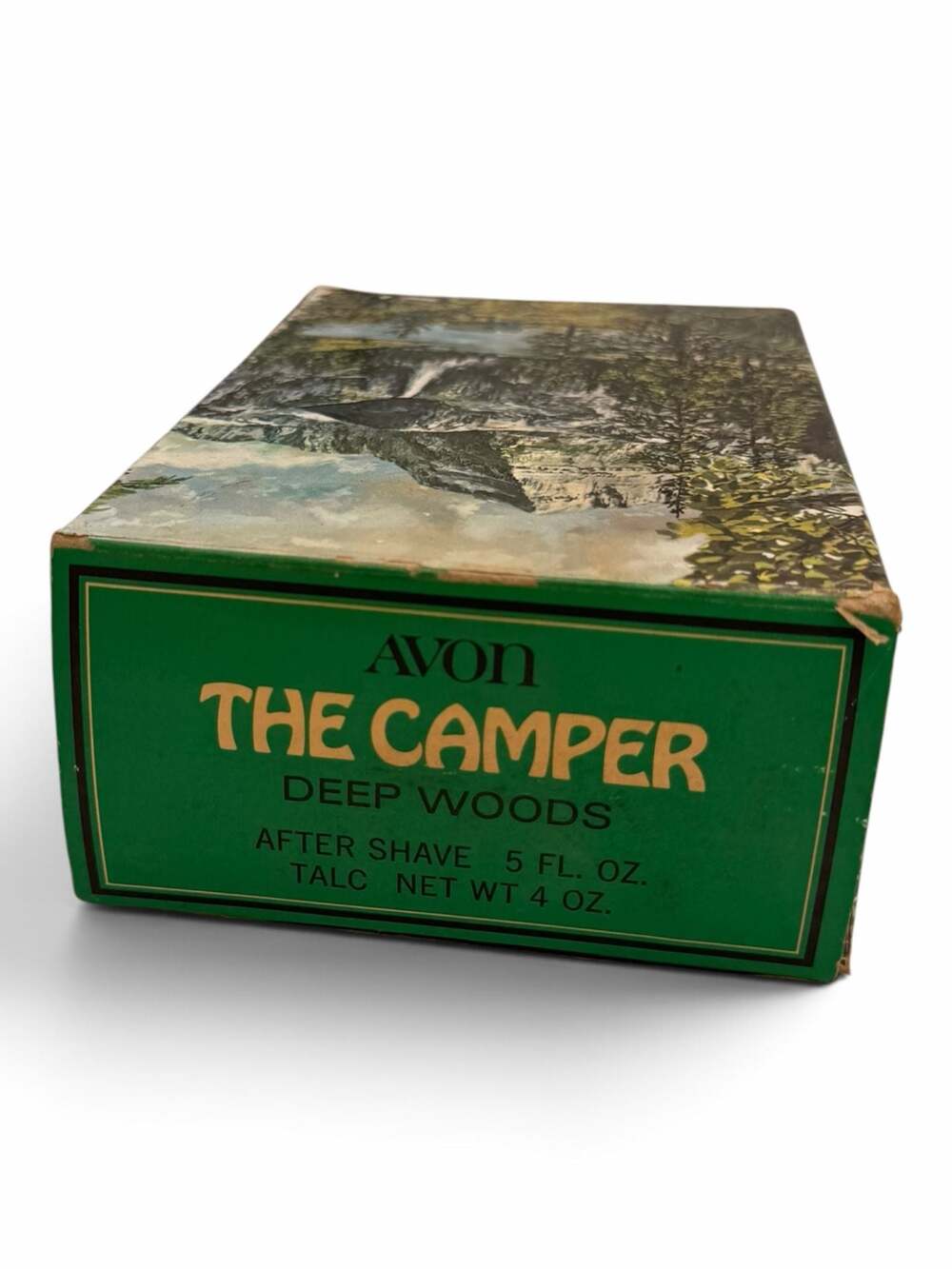 Vintage Avon The Camper Deep Woods After Shave And Talc Set In Original Box
